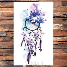 Load image into Gallery viewer, Cute Black Birds Temporary Waterproof Stickers Tattoo Flower Body Elegant Bird Butterfly Style For Womens