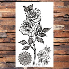 Load image into Gallery viewer, Cute Black Birds Temporary Waterproof Stickers Tattoo Flower Body Elegant Bird Butterfly Style For Womens