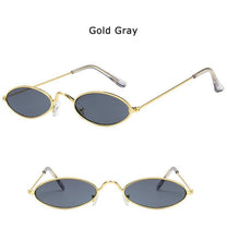 Load image into Gallery viewer, Cute Black Round Style Sun Glasses Design Retro Style Women Sunglasses New Vintage Oval Small Eyewear Metal Light Frame For Female