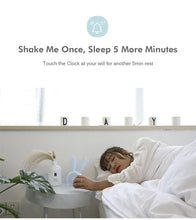Load image into Gallery viewer, Cute Bunny Ear LED Digital Alarm Clock Electronic Kids Alarm Clock for Kids Children's Alarm Clocks for Girls Boys Bedroom Night Light for Kids Touch Control and Snoozing with USB Sound Control Rabbit Night Lamp Desk Clock Home Decoration