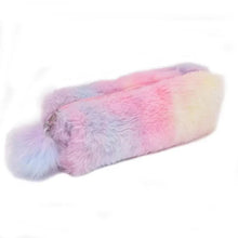 Load image into Gallery viewer, Cute Candy Color Creative Plush Students Pencil Case Soft Stationery Large Capacity Pouch For Girls