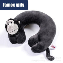 Load image into Gallery viewer, Cute Cartoon Animal U-shaped Memory Travel Pillow Neck Support Headrest Office Car Airplane Sleep Soft Travel Neck Pillow Animal for Neck & Head Support Cute Wild Life Stuffed Pillow Accessory for Naps Novelty Stuffed Animal For Adults And Children