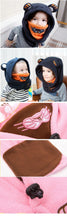 Load image into Gallery viewer, Cute Cartoon Children Winter Animal Bear Ski Masks Hats Kids Baby Thermal Fleece Balaclava Face Beanies Warmer Skellies Hats Kids Winter Fleece Warmer Balaclava Cap Thermal Tactical Military Helmet Windproof Full Face Mask Cover Ski Beanies
