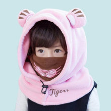 Load image into Gallery viewer, Cute Cartoon Children Winter Animal Bear Ski Masks Hats Kids Baby Thermal Fleece Balaclava Face Beanies Warmer Skellies Hats Kids Winter Fleece Warmer Balaclava Cap Thermal Tactical Military Helmet Windproof Full Face Mask Cover Ski Beanies