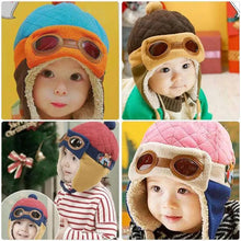Load image into Gallery viewer, Cute Cartoon Winter Warm Baby Earflap Full Cover Beanies Classic Fur Soft Baby Hats For Girls And Boys Winter Beanies