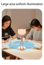 Load image into Gallery viewer, Cute Cat LED Table Lamp Children Study Eye Protection Desk Lamp 3600/6400mAh Long Battery Life Smart Bedroom Night Lamp Decorative Table Lamp Cute Study Lamps for Bedroom Décor