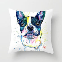 Load image into Gallery viewer, Cute Dog Peachskin Pillowcase Cover Kids Gift Animals Puppy Pet Dog Painting Cotton Linen Throw Pillow Case Cushion Cover Square Animal Pillow Covers Home Decor Pillows Covers Pillowcase 45x45CM