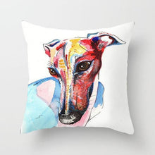 Load image into Gallery viewer, Cute Dog Peachskin Pillowcase Cover Kids Gift Animals Puppy Pet Dog Painting Cotton Linen Throw Pillow Case Cushion Cover Square Animal Pillow Covers Home Decor Pillows Covers Pillowcase 45x45CM