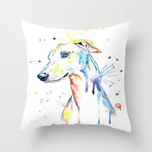 Load image into Gallery viewer, Cute Dog Peachskin Pillowcase Cover Kids Gift Animals Puppy Pet Dog Painting Cotton Linen Throw Pillow Case Cushion Cover Square Animal Pillow Covers Home Decor Pillows Covers Pillowcase 45x45CM