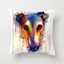 Load image into Gallery viewer, Cute Dog Peachskin Pillowcase Cover Kids Gift Animals Puppy Pet Dog Painting Cotton Linen Throw Pillow Case Cushion Cover Square Animal Pillow Covers Home Decor Pillows Covers Pillowcase 45x45CM