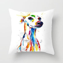 Load image into Gallery viewer, Cute Dog Peachskin Pillowcase Cover Kids Gift Animals Puppy Pet Dog Painting Cotton Linen Throw Pillow Case Cushion Cover Square Animal Pillow Covers Home Decor Pillows Covers Pillowcase 45x45CM