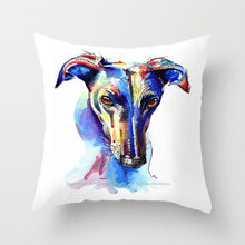 Load image into Gallery viewer, Cute Dog Peachskin Pillowcase Cover Kids Gift Animals Puppy Pet Dog Painting Cotton Linen Throw Pillow Case Cushion Cover Square Animal Pillow Covers Home Decor Pillows Covers Pillowcase 45x45CM
