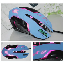 Load image into Gallery viewer, Cute Gaming USB Wired Mouse Girls Pink Computer Professional 2400 DPI Mouse Colorful Silent Mouse For PC