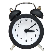 Load image into Gallery viewer, Cute Mini Metal Round Alarm Clock Desk Table Electronic Digital Clock Twin Bell Alarm Clock Metal Frame 3D Dial with Backlight Function Desk Table Clock for Home & Office Bedroom Living Room Alarm Clock Creative Home Decoration