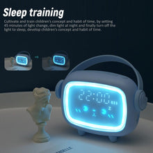 Load image into Gallery viewer, Cute Night Light Alarm Clock Timing Countdown Alarm Clock Kids Alarm Clock Pink for Girls Bedroom Ok to Wake Children's Sleep Trainer Wake Up Light & Night Light LED Smart Kids Alarm Clock Night Light For Home Decor