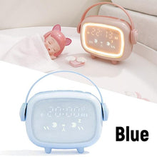 Load image into Gallery viewer, Cute Night Light Alarm Clock Timing Countdown Alarm Clock Kids Alarm Clock Pink for Girls Bedroom Ok to Wake Children's Sleep Trainer Wake Up Light & Night Light LED Smart Kids Alarm Clock Night Light For Home Decor