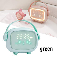Load image into Gallery viewer, Cute Night Light Alarm Clock Timing Countdown Alarm Clock Kids Alarm Clock Pink for Girls Bedroom Ok to Wake Children's Sleep Trainer Wake Up Light & Night Light LED Smart Kids Alarm Clock Night Light For Home Decor