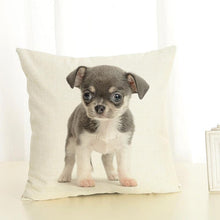 Load image into Gallery viewer, Cute Pet Dog Printed Cushion Cover Linen Pillow Cover Decorative Throw Pillow Cover For Sofa Chair Home