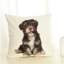 Load image into Gallery viewer, Cute Pet Dog Printed Cushion Cover Linen Pillow Cover Decorative Throw Pillow Cover For Sofa Chair Home