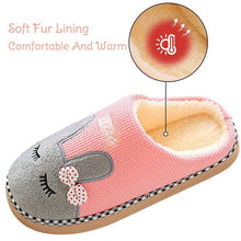 Load image into Gallery viewer, Cute Purple House Slippers Women Winter Cat Fluffy Slides Livingroom Warm Shoes Soft Indoor Cute Animal Flat Indoor Women House Shoes Fluffy Furry Plush Fleece Lined Warm Soft Comfort Shoes
