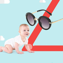 Load image into Gallery viewer, Cute Round Polarized Sunglasses for Kids Girls Boys UV400 Protection Fashionable & Children's Sunglasses New Cute Baby Round Frame & Colorful Sunshade Mirror For Kids
