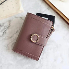 Load image into Gallery viewer, Cute Small Leather Purse For Women And Ladies Fashionable Card Bag Clutch Purse Money Clip Wallet For Females