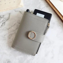 Load image into Gallery viewer, Cute Small Leather Purse For Women And Ladies Fashionable Card Bag Clutch Purse Money Clip Wallet For Females