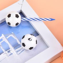 Load image into Gallery viewer, Cute Soccer Ball Football Candles For Birthday Party Kid Football Cake Candles Birthday Candles Soccer Candles Cupcake Toppers Cake Decorating Supplies Decor Wedding Garden Decoration Party Cake