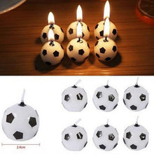 Load image into Gallery viewer, Cute Soccer Ball Football Candles For Birthday Party Kid Football Cake Candles Birthday Candles Soccer Candles Cupcake Toppers Cake Decorating Supplies Decor Wedding Garden Decoration Party Cake