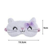 Load image into Gallery viewer, Cute Soft Cat Eye Cover Sleep Mask Comfortable Cartoon Mask Travel Rest Sleeping Aid Eye Patch Sleeping Mask Lightweight Blindfold For Travel