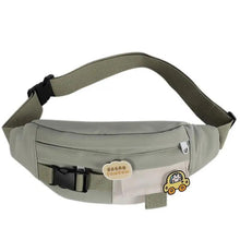 Load image into Gallery viewer, Cute Solid Color Fanny Pack For Girls Trendy Crossbody Chest Bag Belt Waist Packs Workout Traveling Dog Walking Casual Fashion Outdoor Waist Pack Bag Cool Fanny Packs