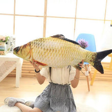 Load image into Gallery viewer, Cute Staffed Soft Animal Fish Plush Toys Pillow Creative Pillow Cushion Soft Fish Cushion Pillow Carp Plush Pillow Stuffed Toy Throw Pillow for Home Decoration Gift Kids Pillow Stuffed Animal Toy Gift Kids Toy Christmas Gifts