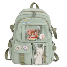 Load image into Gallery viewer, Cute Waterproof Multi-Pocket Women Backpacks with Bear Doll