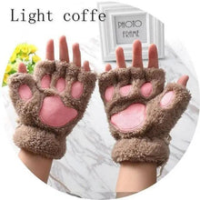 Load image into Gallery viewer, Cute Women Winter 1Pair Warm Fingerless Lovely Gloves Fluffy Colorful Comfortable Gloves For Autumn