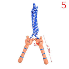 Load image into Gallery viewer, Cute Wood Handle Kids Children Skipping Jump Adjustable Cotton Jump Ropes For Kids Skipping Fitness Rope Wooden Handle Jumping Rope For Children Exercise Workout Activity