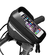 Load image into Gallery viewer, Cycling Bicycle Bike Head Tube Handlebar Cell Mobile Phone Bag Case Holder Screen Phone Mount Bags Case Bag Bicycle Bag Waterproof Bike Phone Mount Top Tube Bag Bike Phone Case Holder Accessories Cycling Pouch Compatible With Smartphones