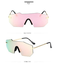 Load image into Gallery viewer, Cycling Glasseses Sports Sunglasses UV400 Protection Baseball Fishing Ski Running Go Unisex Polarized Rectangle Shape Sunglasses For Men & Women Retro Shape Mirror Frameless Glasses