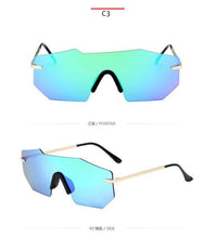 Load image into Gallery viewer, Cycling Glasseses Sports Sunglasses UV400 Protection Baseball Fishing Ski Running Go Unisex Polarized Rectangle Shape Sunglasses For Men & Women Retro Shape Mirror Frameless Glasses