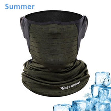 Load image into Gallery viewer, Cycling Headwear Winter Men Anti-sweat Breathable Cycling Face Cover Running Bicycle Bandana Sports Scarf Headband Neck Gaiter Face Mask Scarf Dust Sun Protection Cool Lightweight Windproof Breathable Fishing Hiking Running Cycling