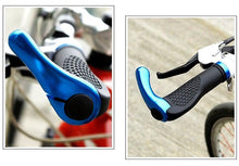 Load image into Gallery viewer, Cycling Lockable Handle Bar Grip Anti Skip Road Bike Handlebar Bicycle Grip Aluminum Alloy Mountain Bike Handlebar Grips Ergonomic Design Aluminum Double Lock-on Mountain Bike Grips Foldable Urban Bicycles Grips Scooter Grips