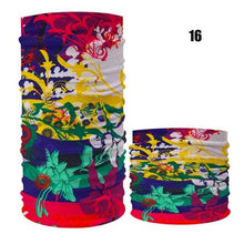 Load image into Gallery viewer, Cycling Mask Outdoor Sports Magic Head Scarf Printing Headband Bike Wrist Band Bandana for Windproof Sunscreen Bike Masks Bandanas Women Men Neck Gaiter Cover Turban Multipurpose Balaclava Elastic UV Face Shields for Women