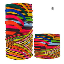 Load image into Gallery viewer, Cycling Mask Outdoor Sports Magic Head Scarf Printing Headband Bike Wrist Band Bandana for Windproof Sunscreen Bike Masks Bandanas Women Men Neck Gaiter Cover Turban Multipurpose Balaclava Elastic UV Face Shields for Women