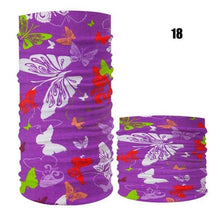 Load image into Gallery viewer, Cycling Mask Outdoor Sports Magic Head Scarf Printing Headband Bike Wrist Band Bandana for Windproof Sunscreen Bike Masks Bandanas Women Men Neck Gaiter Cover Turban Multipurpose Balaclava Elastic UV Face Shields for Women