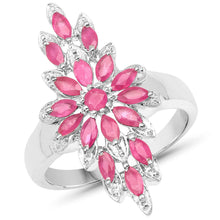 Load image into Gallery viewer, 2.04 Carat Genuine Ruby .925 Sterling Silver Ring
