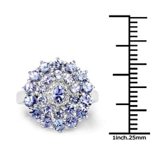 Load image into Gallery viewer, 2.27 Carat Genuine Tanzanite .925 Sterling Silver Ring