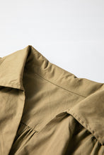 Load image into Gallery viewer, Elegant Green Sleeve Mini Dress Timeless Smocked Design Vintage Dress For Women