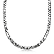 Load image into Gallery viewer, Oxidized Sterling Silver Wheat Style Chain Men's Necklace