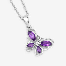 Load image into Gallery viewer, 0.60 Carat Genuine Amethyst .925 Sterling Silver Pendant