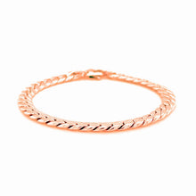 Load image into Gallery viewer, 14K Rose Gold Cuban Link Bracelet