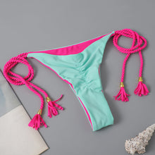 Load image into Gallery viewer, New Festival Flame Halter Bikini Set for Women – Triangle V-Neck Backless Two-Piece Swimsuit with Tie Side Bottoms & Adjustable Lace-Up Fit – Sleek Polyamide Swimwear for Koningsdag/King’s Day & Summer Beach Celebrations